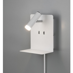 ELEMENT BIAŁY KINKIET LED USB 222570231 Trio Lighting